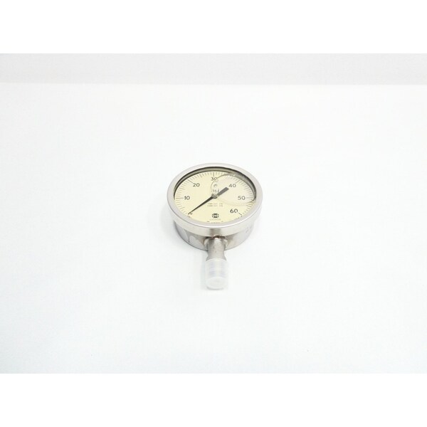 4IN 1/2IN 0-60PSI NPT PRESSURE GAUGE